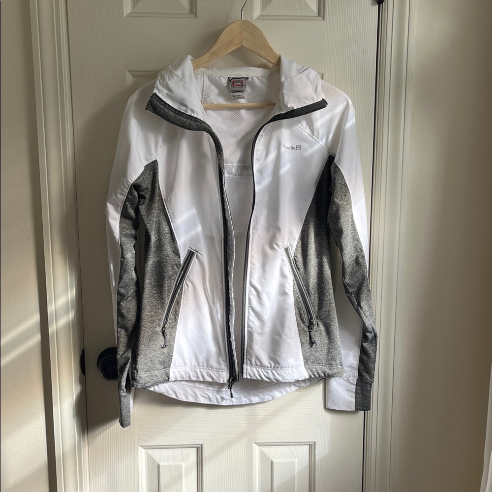 Avalanche White and Gray Hooded Jacket